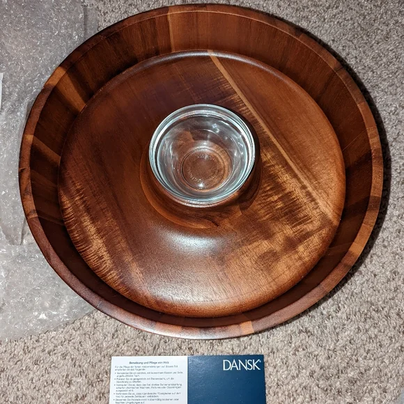 New in Box! Dansk Northern Indigo Chip & Dip - Picture 2 of 4